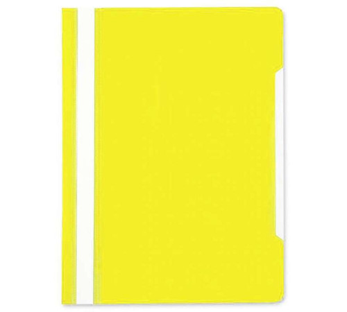 Папка-скоросшиватель БЮРОКРАТ, А4, 160/180 мкм, желтая