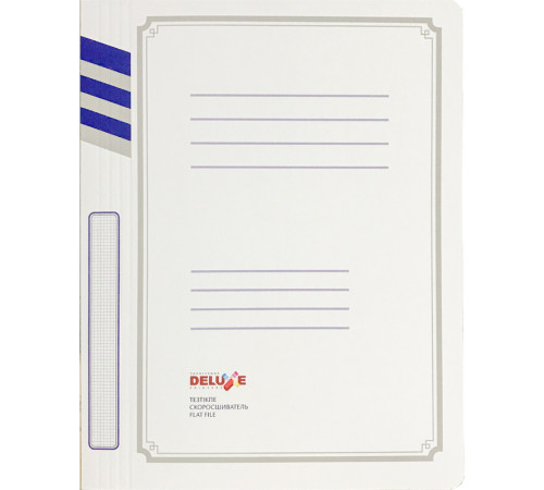 Папка-скоросшиватель картонная DELUX, А4 формат, 380 гр, ассорти