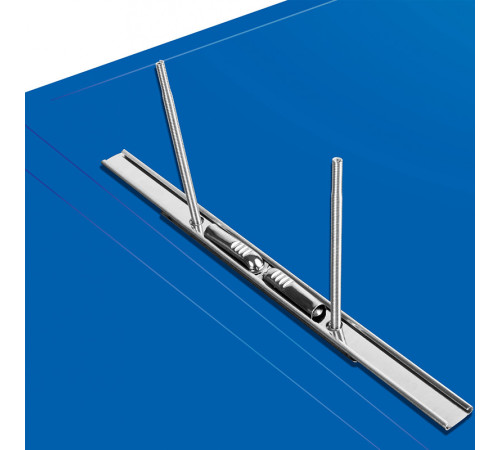 Папка-скоросшиватель с пружинным механизмом Бюрократ, А4, 500 мкм, торц. наклейка, синяя