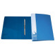 Папка-скоросшиватель с пружинным механизмом БЮРОКРАТ, А4 , внутренний карман, синяя