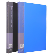 Папка-скоросшиватель с пружинным механизмом DELI, А4, 600 мкм, торц. карман, ассорти