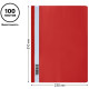 Папка-скоросшиватель СТАММ, А4, 160 мкм, красная