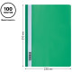 Папка-скоросшиватель СТАММ, А4, 160 мкм, зеленая