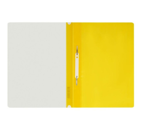 Папка-скоросшиватель СТАММ с перфорацией, А4, 120 мкм, желтая