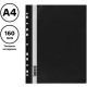 Папка-скоросшиватель СТАММ с перфорацией, А4, 160 мкм, черная
