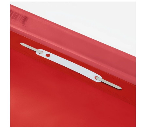 Папка-скоросшиватель СТАММ с перфорацией, А4, 160 мкм, красная