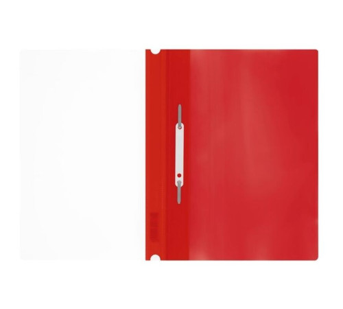 Папка-скоросшиватель СТАММ с перфорацией, А4, 160 мкм, красная