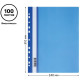 Папка-скоросшиватель СТАММ с перфорацией, А4, 160 мкм, синяя