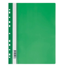 Папка-скоросшиватель СТАММ с перфорацией, А4, 160 мкм, зеленая