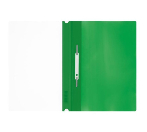 Папка-скоросшиватель СТАММ с перфорацией, А4, 160 мкм, зеленая