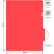 Папка-уголок Silwerhof, А4, 120 мкм, красная