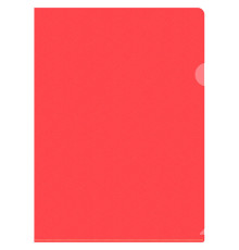 Папка-уголок Silwerhof, А4, 120 мкм, красная