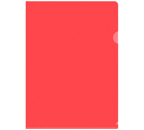 Папка-уголок Silwerhof, А4, 120 мкм, красная