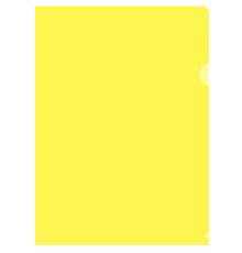 Папка-уголок Silwerhof, А4, 120 мкм, желтая