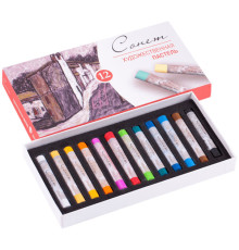 Пастель сухая ЗХК "Сонет", художественная, 12 цветов, картон