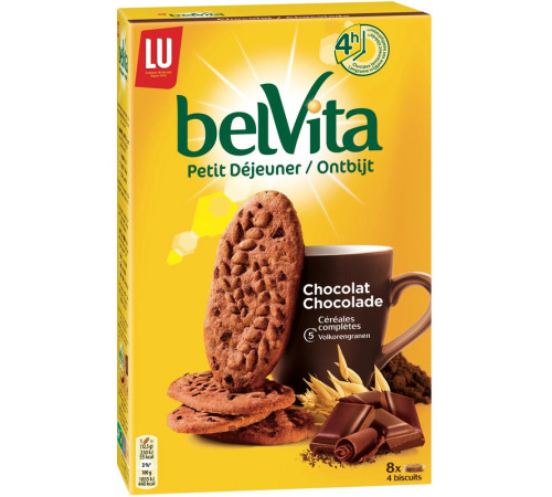 Печенье Belvita  "Утреннее", какао, 5 шт,225 гр.