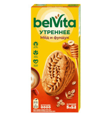 Печенье Belvita  "Утреннее", мед и фундук, 5 шт, 225 гр.