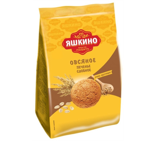 Печенье Яшкино "Овсяное", сдобное, 350 гр.