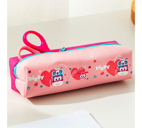 Пенал 1 отделение Deli, 190х55х50 мм, на молнии, ассорти