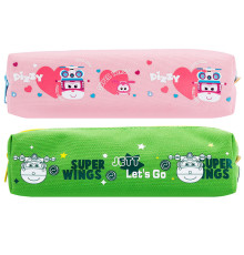 Пенал 1 отделение Deli, 190х55х50 мм, на молнии, ассорти