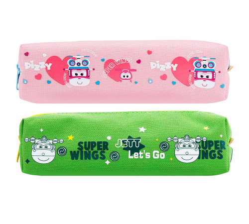 Пенал 1 отделение Deli, 190х55х50 мм, на молнии, ассорти