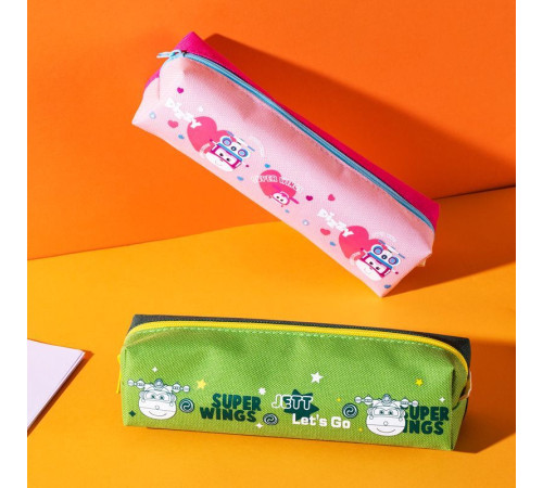 Пенал 1 отделение Deli, 190х55х50 мм, на молнии, ассорти