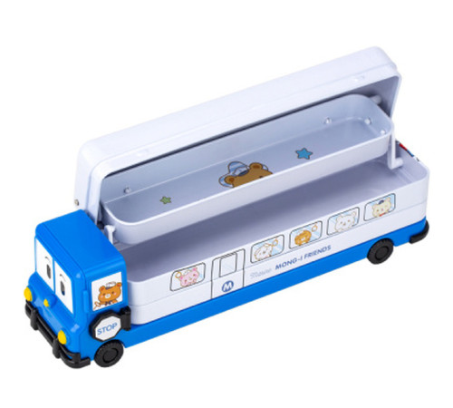 Пенал 2 отделения Deli, 233x60x70 мм, металлический