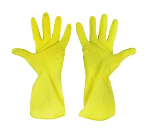 Перчатки латексные гелевые (плотные), желтые, размер L