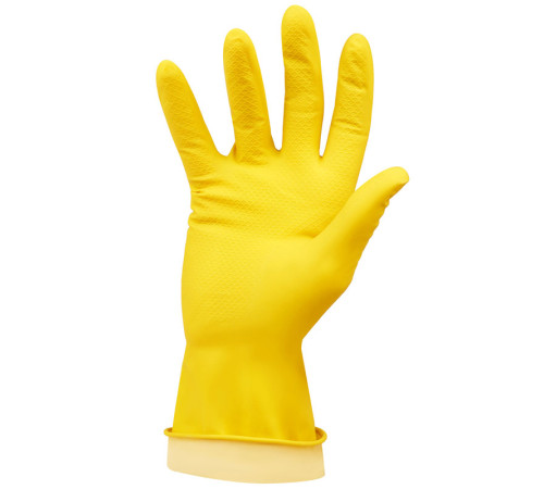 Перчатки резиновые OfficeClean, желтые, размер ХL