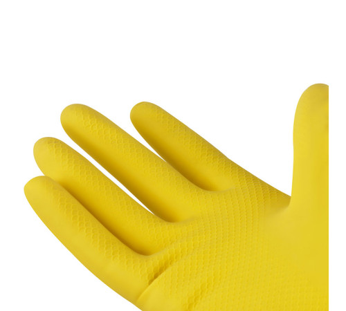 Перчатки резиновые OfficeClean, желтые, размер ХL