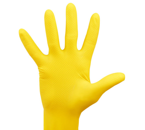 Перчатки резиновые OfficeClean, желтые, размер М