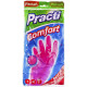 Перчатки резиновые Paclan "Practi.Comfort", розовые, размер L