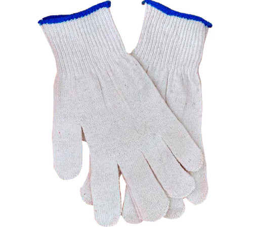 Перчатки трикотажные, х/б, белые, 7 класс, 35 гр 
