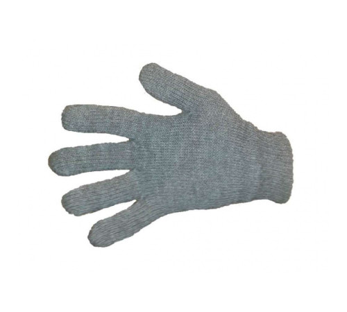 Перчатки трикотажные, х/б, серые (черные)