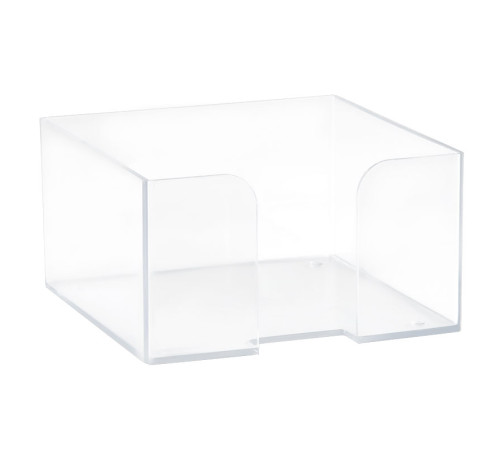 Пластбокс СТАММ прозрачный для бумажного блока 9х9х5 см
