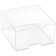 Пластбокс СТАММ прозрачный для бумажного блока 9х9х5 см
