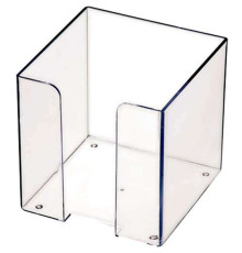 Пластбокс СТАММ прозрачный для бумажного блока 9х9х9 см