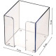 Пластбокс СТАММ прозрачный для бумажного блока 9х9х9 см