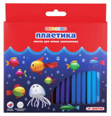 Пластика "Цветик", набор полимерной глины для лепки, 12 цветов, 240 гр.