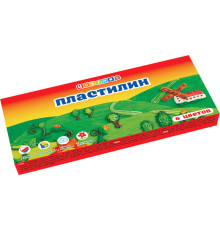 Пластика "Цветик", набор полимерной глины для лепки, 6 цветов, 120 гр.