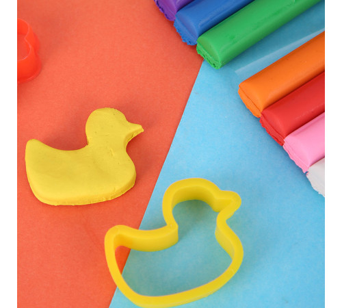 Пластилин Deli Dough 8 цветов, 100 гр., блистер с европодвесом