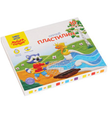 Пластилин Мульти-Пульти "Енот в сказке" 10 цветов, 120 гр., со стеком, картон