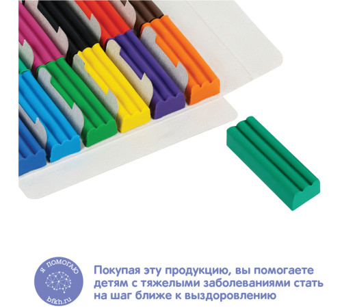 Пластилин Мульти-Пульти "Енот в сказке", 12 цветов, 120г, картон