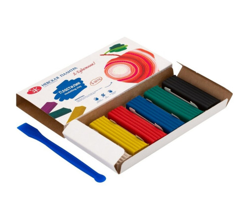 Пластилин Невская Палитра "Я-Художник" 6 цветов, со стеком, 120 гр.