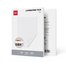 Пленка для ламинирования Deli "T171" А4, 60 мкм, глянец, 100 штук в упаковке