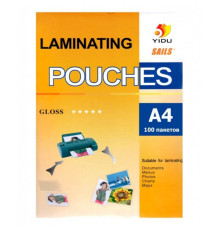 Пленка для ламинирования YIDU А4, 100 мкм, глянец, 100 штук в упаковке