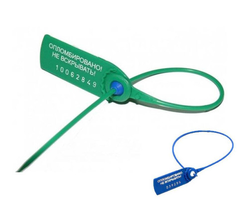 Пломба пластиковая номерная ФАСТ, 330 мм, ассорти