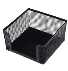 Подставка для бумажного блока BASY, 10х10х6 см, металлическая, черная