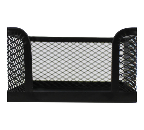 Подставка для бумажного блока BASY, 10х10х6 см, металлическая, черная