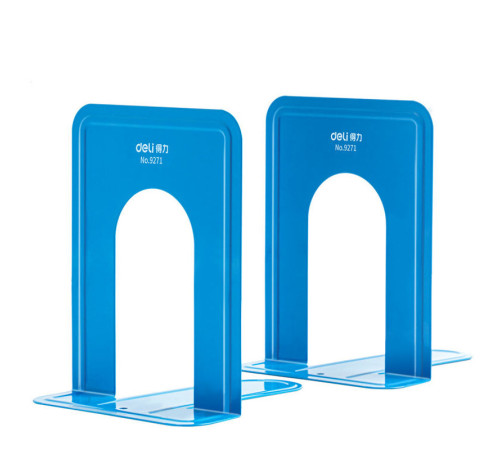 Подставка для книг DELI, металлическа, синяя